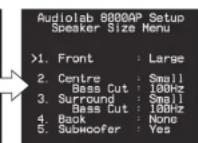 Audiolab 8000AP - Loudspeaker set-up - 2