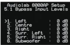 Audiolab 8000AP - Input Bypass Level Setup - 1