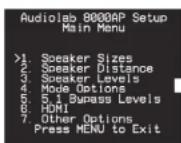 Audiolab 8000AP - Loudspeaker set-up - 1