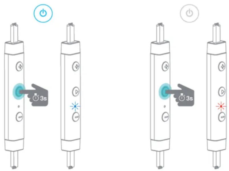 NuForce BE6i - Gerät ein-/ausschalten - 1