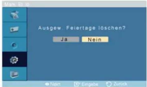 SAMSUNG SyncMaster P63FP-2 - Feiertagsverwaltung - 2