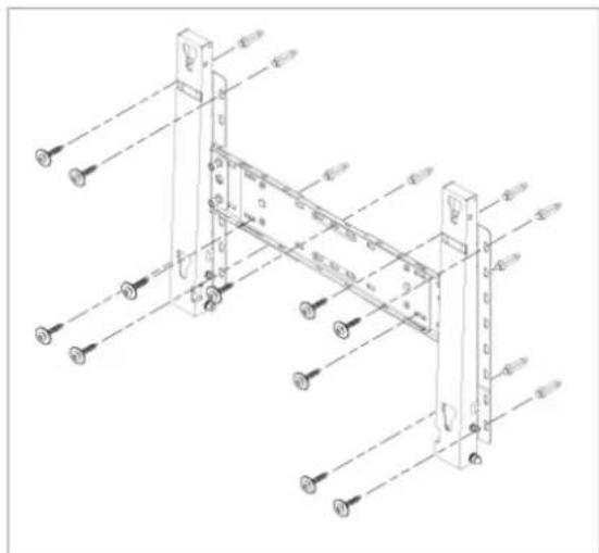 SAMSUNG SyncMaster P63FP-2 - Zusammenbau der Wandhalterung - 3