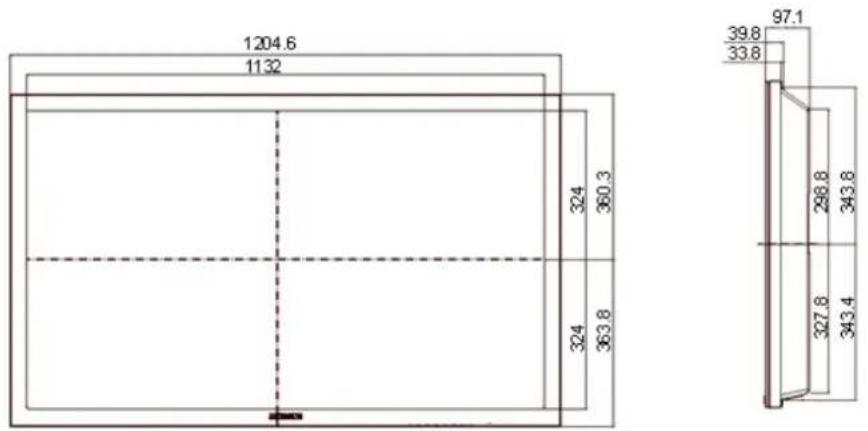 SAMSUNG SyncMaster P63FP-2 - Abmessungen und Gewichte - 1