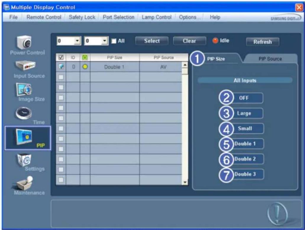 SAMSUNG SyncMaster P63FP-2 - PIP Size - 1