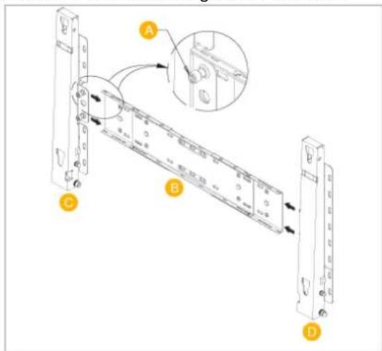 SAMSUNG SyncMaster P63FP-2 - Zusammenbau der Wandhalterung - 1