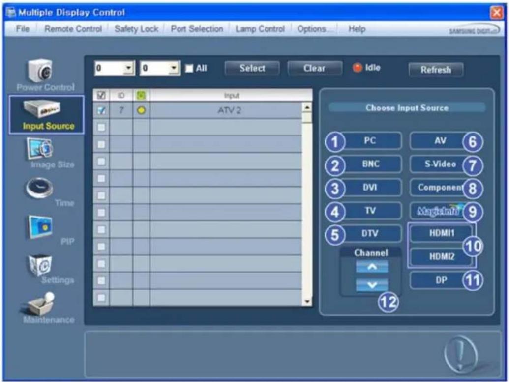 SAMSUNG SyncMaster P63FP-2 - Input Source - 1