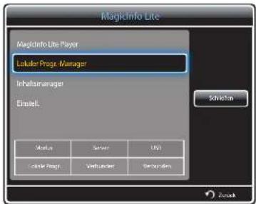 SAMSUNG SyncMaster ME95C - Anzeigen der Details eines Lokale Progr. - 1