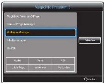 SAMSUNG SyncMaster ME95C - Registrieren einer Vorlage - 1