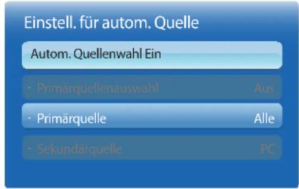 SAMSUNG SyncMaster ME95C - Einstell. für autom. Quelle - 1