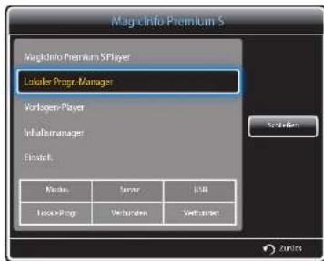 SAMSUNG SyncMaster ME95C - Ändern eines Lokale Progr. - 1