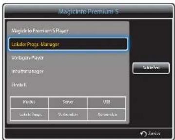 SAMSUNG SyncMaster ME95C - Registrieren eines Lokale Progr. - 1