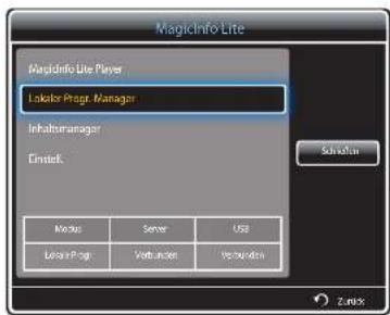 SAMSUNG SyncMaster ME95C - Beenden eines Lokale Progr. - 1