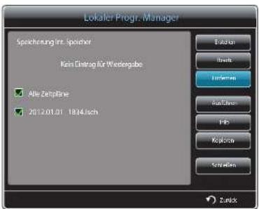 SAMSUNG SyncMaster ME95C - Löschen eines Lokale Progr. - 2