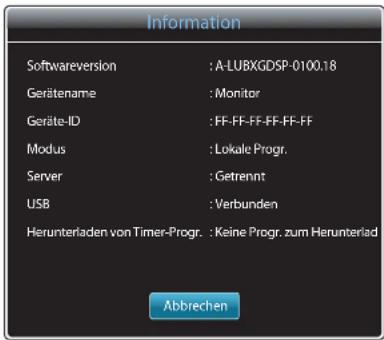 SAMSUNG SyncMaster ME95C - Anzeigen der Details des Inhalts, der ausgeführt wird - 1