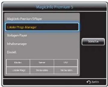 SAMSUNG SyncMaster ME95C - Anzeigen der Details eines Lokale Progr. - 1