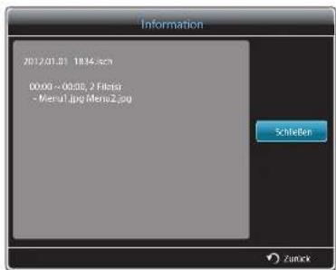 SAMSUNG SyncMaster ME95C - Anzeigen der Details eines Lokale Progr. - 3