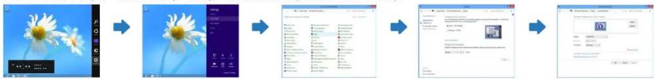 SAMSUNG SyncMaster ME95C - Ändern der Auflösung unter Windows 8 - 1