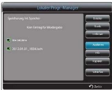 SAMSUNG SyncMaster ME95C - Ausführen eines Lokale Progr. - 2