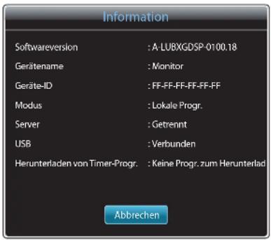 SAMSUNG SyncMaster ME95C - Anzeigen der Details des Inhalts, der ausgeführt wird - 1