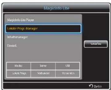 SAMSUNG SyncMaster ME95C - Registrieren eines Lokale Progr. - 1