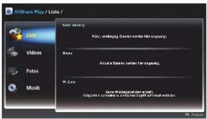 SAMSUNG SyncMaster ME95C - Verwenden der AllShare Play-Basisfunktionen - 1