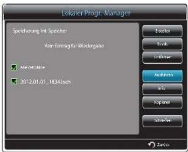 SAMSUNG SyncMaster ME95C - Ausführen eines Lokale Progr. - 2