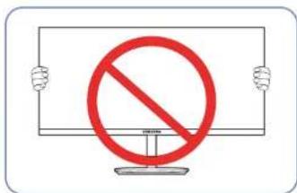 SAMSUNG C32H711 - Vorsichtsmaßnahmen beim Bewegen des Monitors - 1