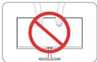SAMSUNG C32H711 - Vorsichtsmaßnahmen beim Bewegen des Monitors - 3