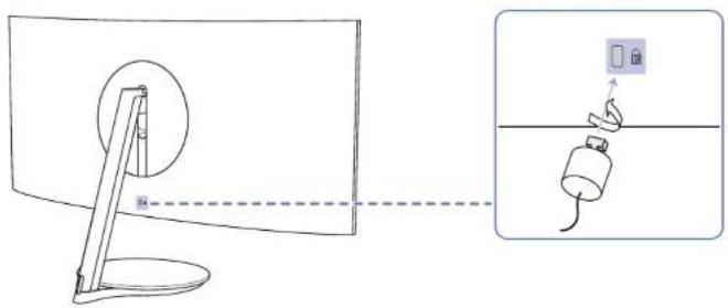 SAMSUNG C32H711 - Schloss für den Diebstahlschutz - 1