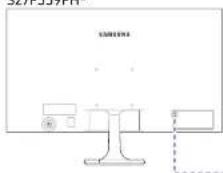 SAMSUNG S22F350FH - So schließen Sie die Verriegelung für den Diebstahlschutz ab: - 1