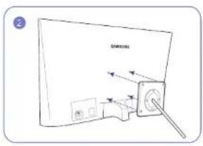 SAMSUNG S22F350FH - Befestigen einer Wandhalterung oder eines Standfußes (S32F351FU\*) - 2