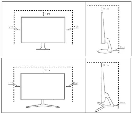 SAMSUNG S22F350FH - Absichern des Einbaubereichs - 1