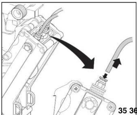 Wittenborg ES 7100 - Entfernen der Konsole des Ausgabekopfes - 1
