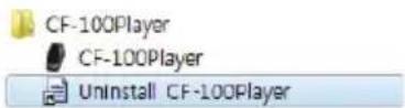 Cammsys Blacksys CF-100 - Software uninstallation - 3