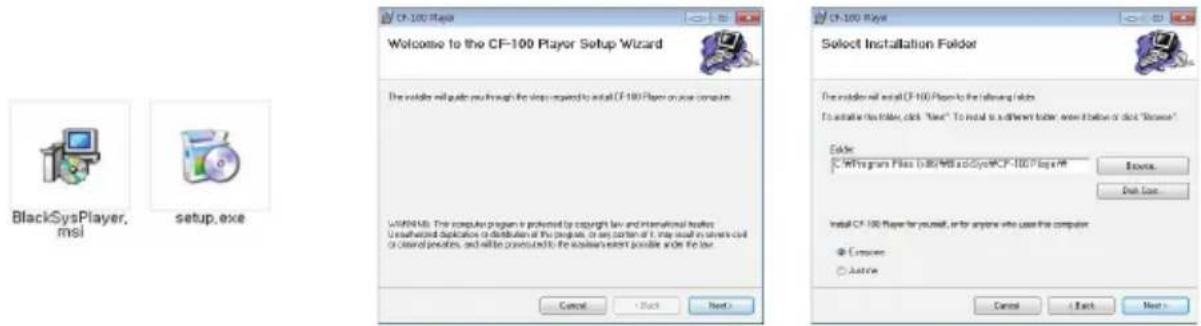 Cammsys Blacksys CF-100 - Software installation - 1