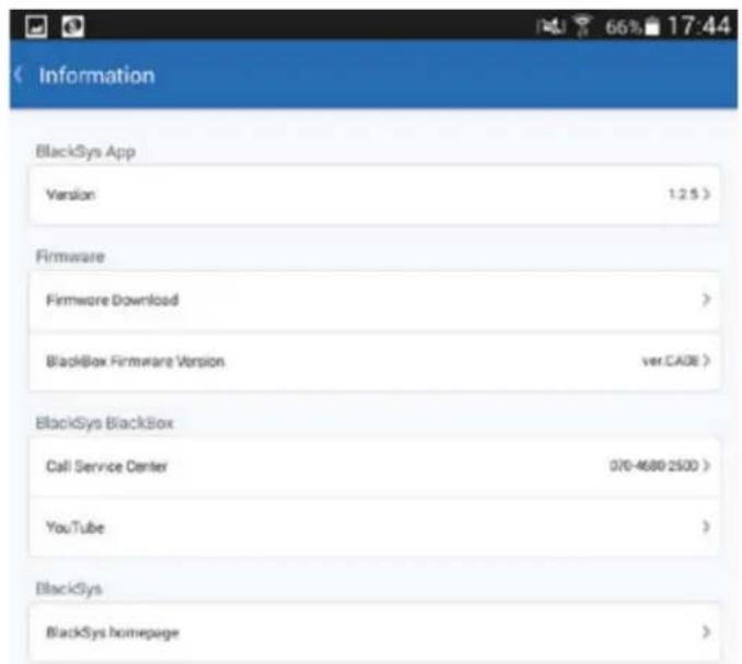 Cammsys Blacksys CH-100B - BlackSys-App Sonstiges (im Hauptschirm die Symbole mit 3 ...) - 1
