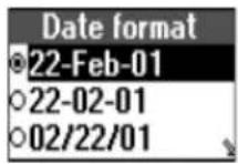 ERICSSON T39 - To set the time format - 3