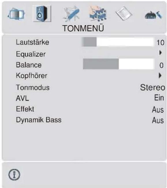 TechLine TL-32LC707 - Tonmenü - 1