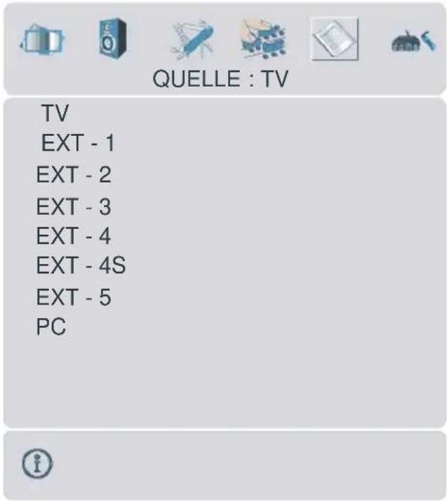 TechLine TL-32LC707 - Menü Quelle - 1