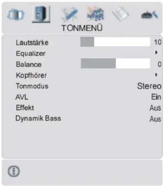 TechLine TL-32LC09 - Tonmenü - 1