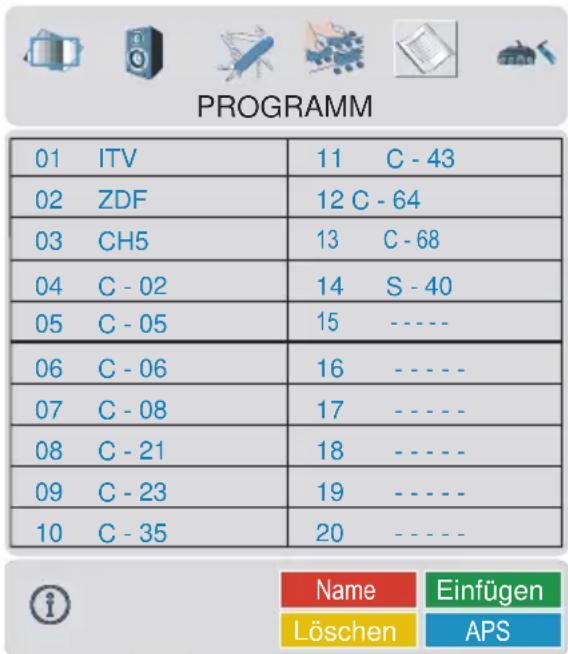 TechLine TL-27LC700 - Menü Programm - 1