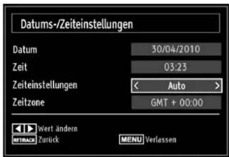 TechLine TL-22LE970 - Datum-/Zeiteinstellungen konfigurieren - 1