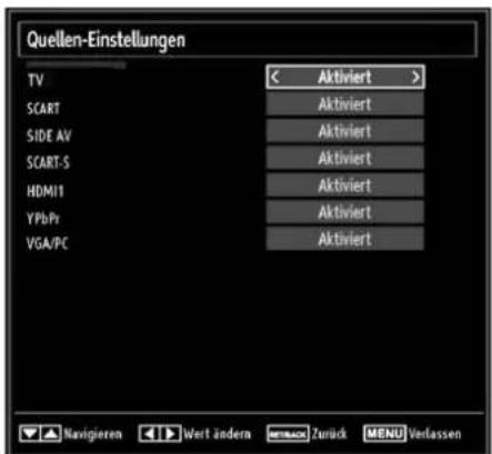 TechLine TL-22LE970 - Quelleneinstellungen konfigurieren - 1