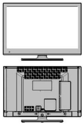 TechLine TL-22LE970 - Vorder- und Rückansicht Ansicht des Kontrollschalters Kontrollschalter - 1