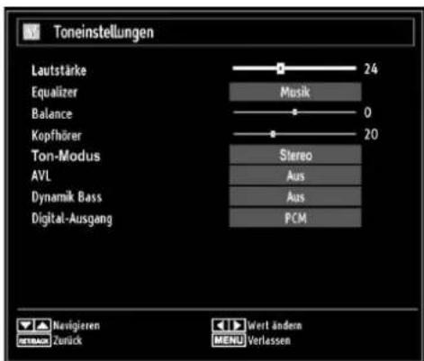 TechLine TL-22LE970 - Toneinstellungen konfi gurieren - 1