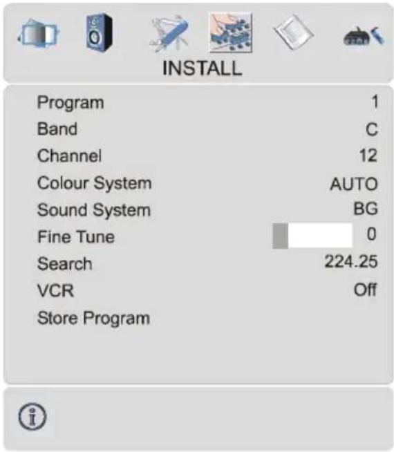 TechLine TL-32LC716 - Install menu - 1
