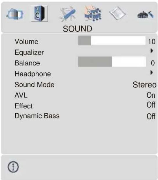 TechLine TL-32LC716 - Sound menu - 1