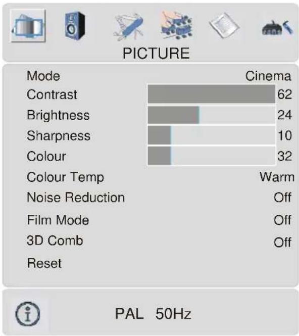 TechLine TL-32LC716 - Picture menu - 1