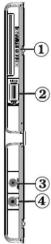 TechLine TL-26LE970B - Ansicht der seitlichen Anschlüsse - 2