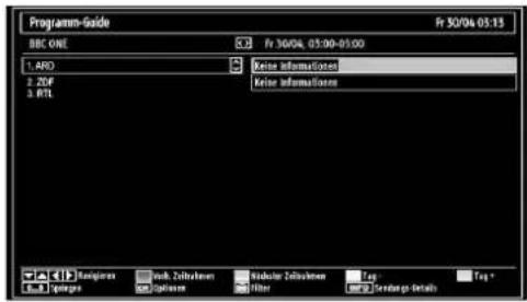 TechLine TL-26LE970B - Elektronischen Programmführer (EPG) aufrufen - 2